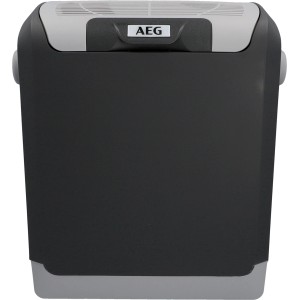 AEG Thermoelektrische Kühlbox KK 14 l für Auto, Camping, Reise. Kompakte, graue Kühlbox.