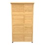 Axi Gartenschrank Hugo aus Holz (FSC®), braun. Rückansicht des Holzschranks.