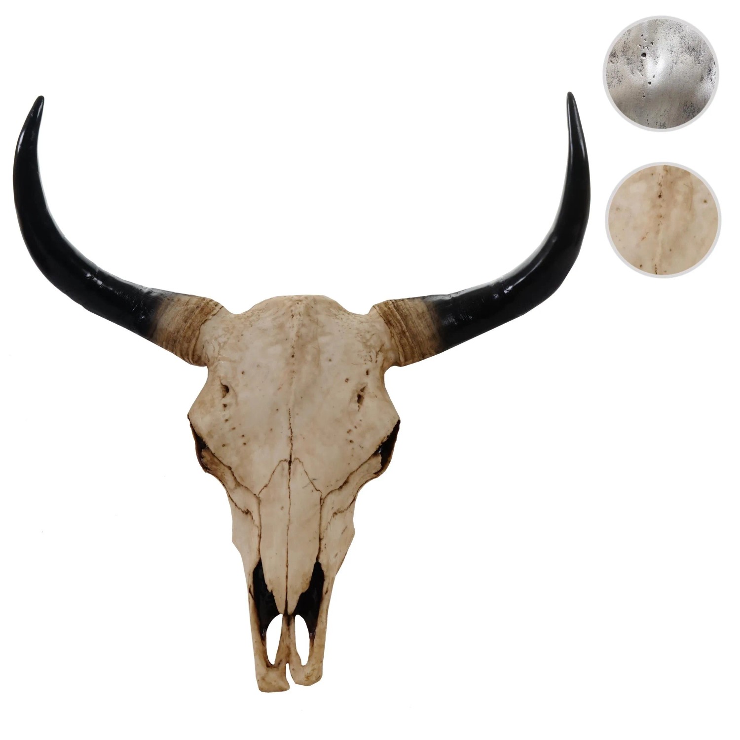 MCW Deko Schädel 45cm T454 Stier Naturfarben_8