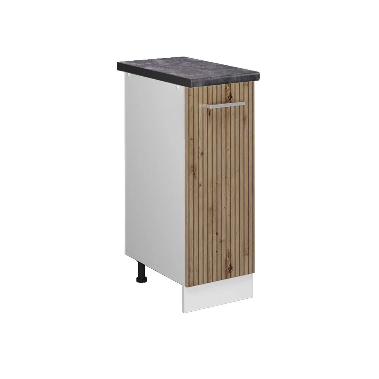 Vicco Apothekerschrank R-Line Medizinschrank für die Küche Artisan-Eiche Weiß 30 cm AP Anthrazit
