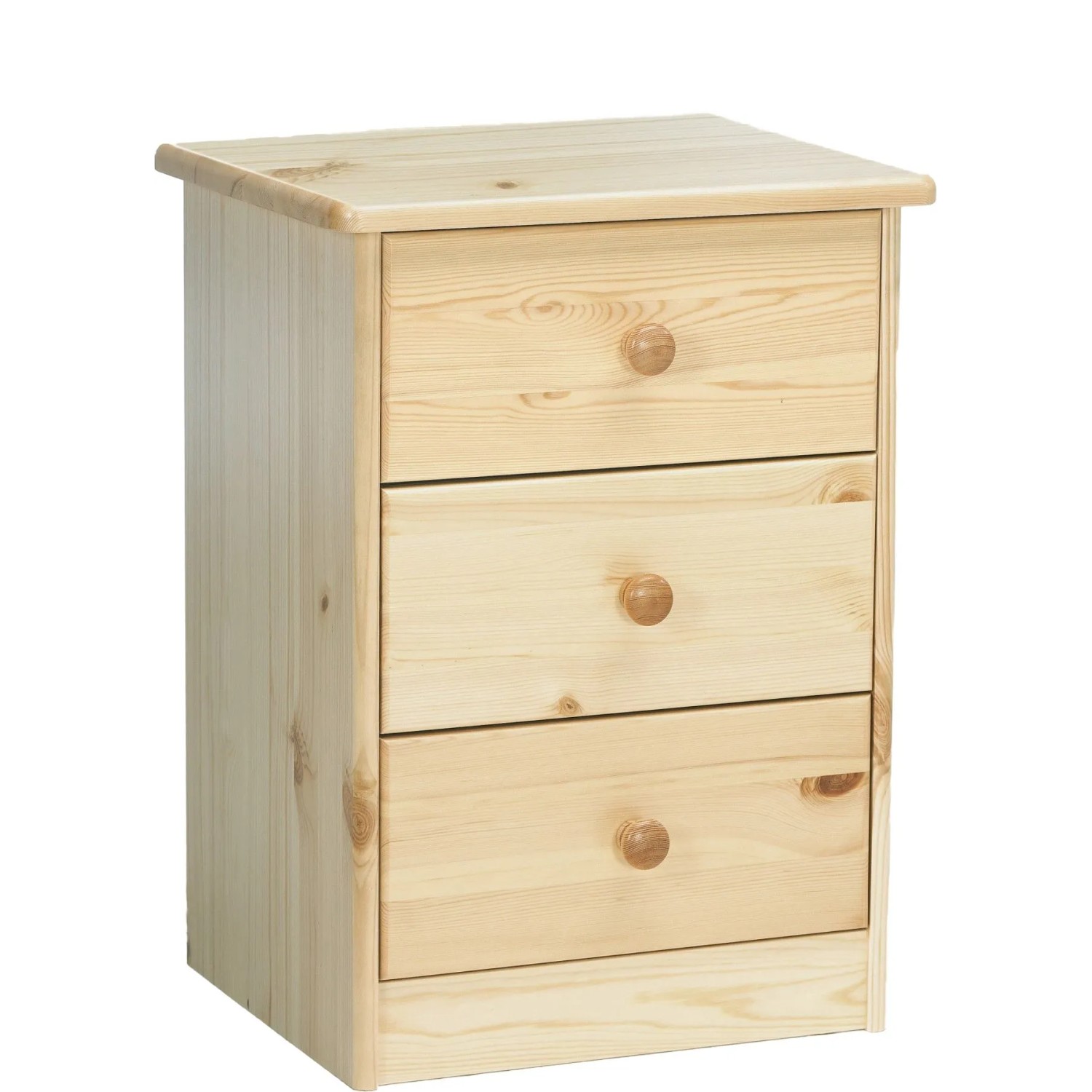 Erst-Holz Nachttisch Kiefer Massiv 3 Schubladen