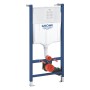 Grohe Solido 2-in-1 WC-Set mit Spülkasten und blauem Rahmen.