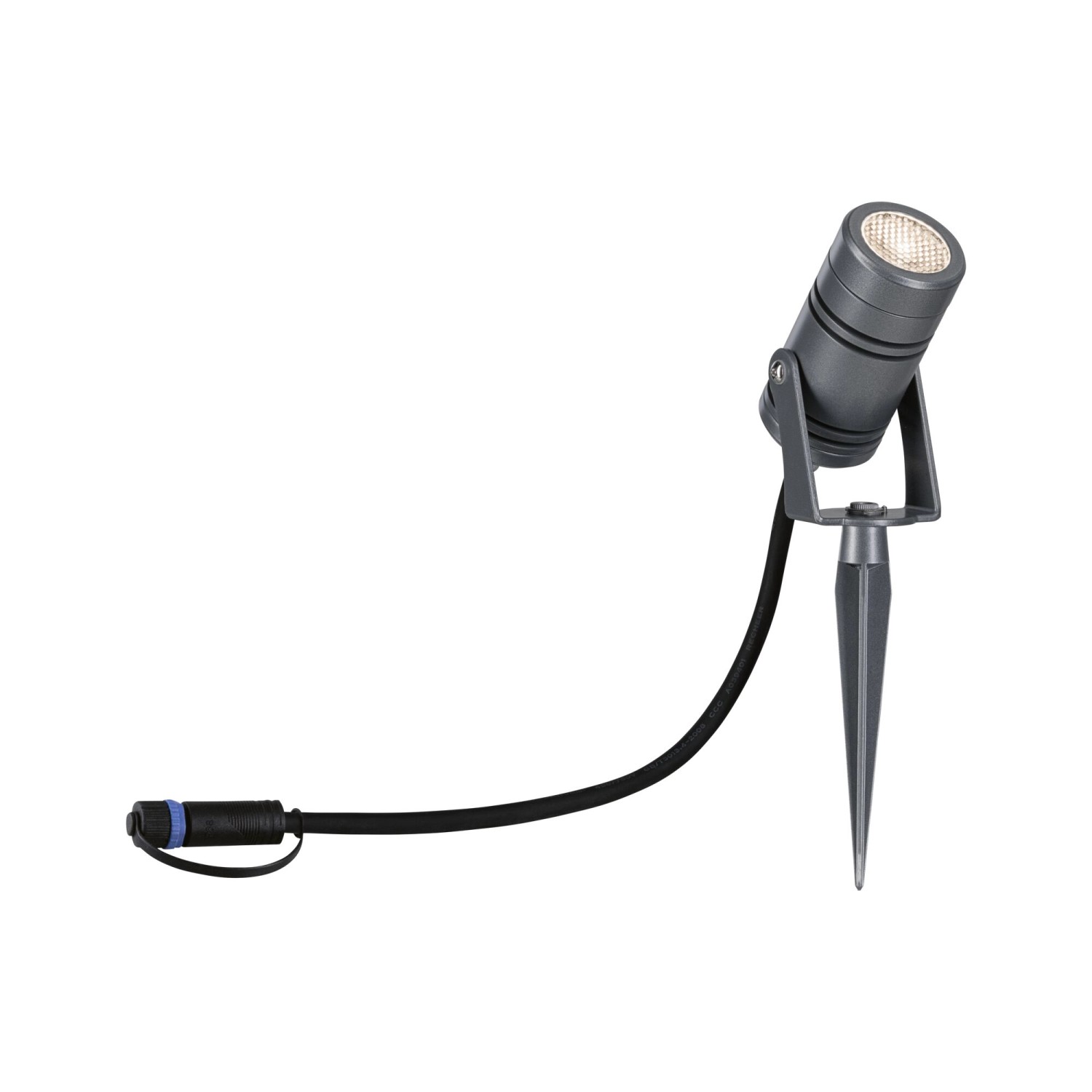 Paulmann LED-Gartenstrahler Plug & Shine Radon IP65 3000 K 11 W Grau