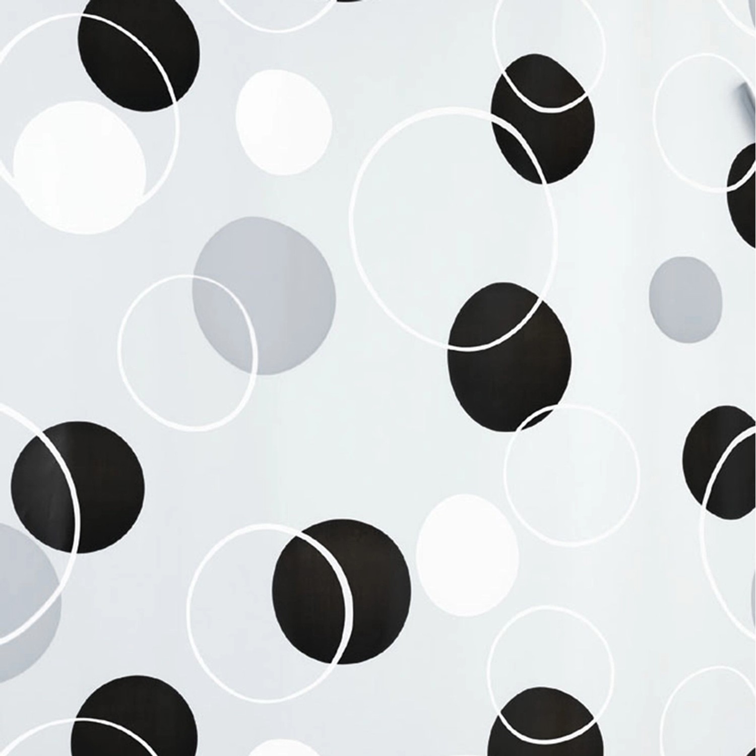 Spirella Duschvorhang Peva Bubble Black 180 cm x 200 cm günstig online kaufen
