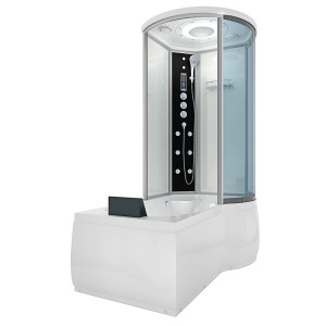 AcquaVapore Whirlpool-Duschkombination 170x100. Duschkabine mit Wanne und Massagefunktion.