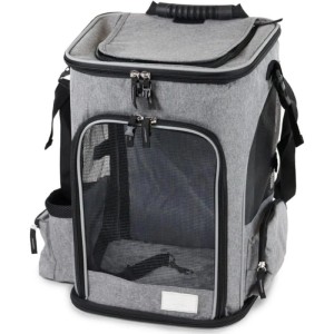 Petsworld Hunderucksack, faltbar, atmungsaktiv mit Mesh, für Hunde bis 8,5kg.