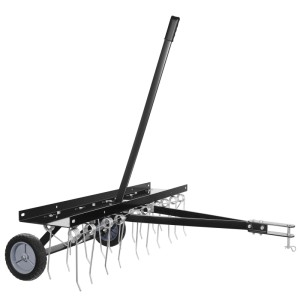 Wiltec Vertikutierer 100Cm Für Aufsitzmäher Rasenlüfter Rasenpflege Rasentraktor