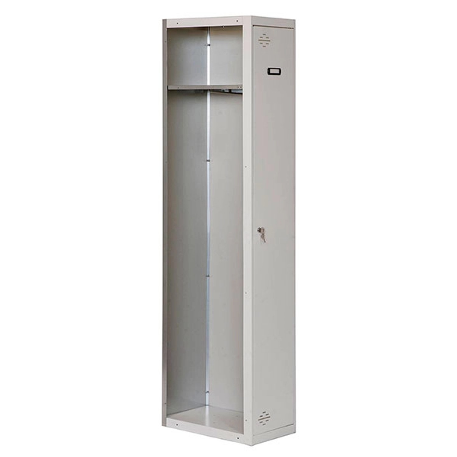 PROREGAL Spind AMEGO HxBxT 180 x 40 x 50 cm 1 Abteil Anbaumodul Grau-Grau S günstig online kaufen