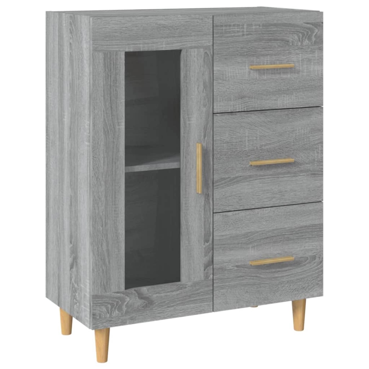 vidaXL Sideboard Grau Sonoma 69,5x34x90 cm Holzwerkstoff 817364