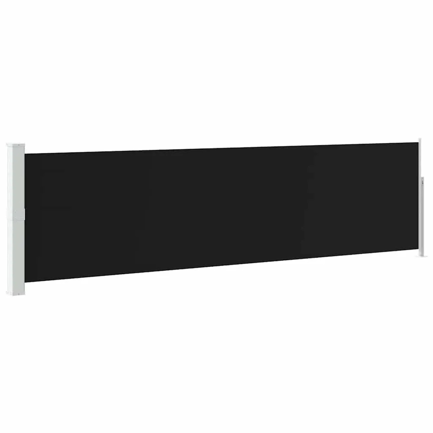 vidaXL Ausziehbare Seitenmarkise 140×500 cm Schwarz 48394