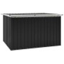 furnicato Gartenbox, anthrazitfarbene Universalbox aus Stahl, 171x99x93 cm.