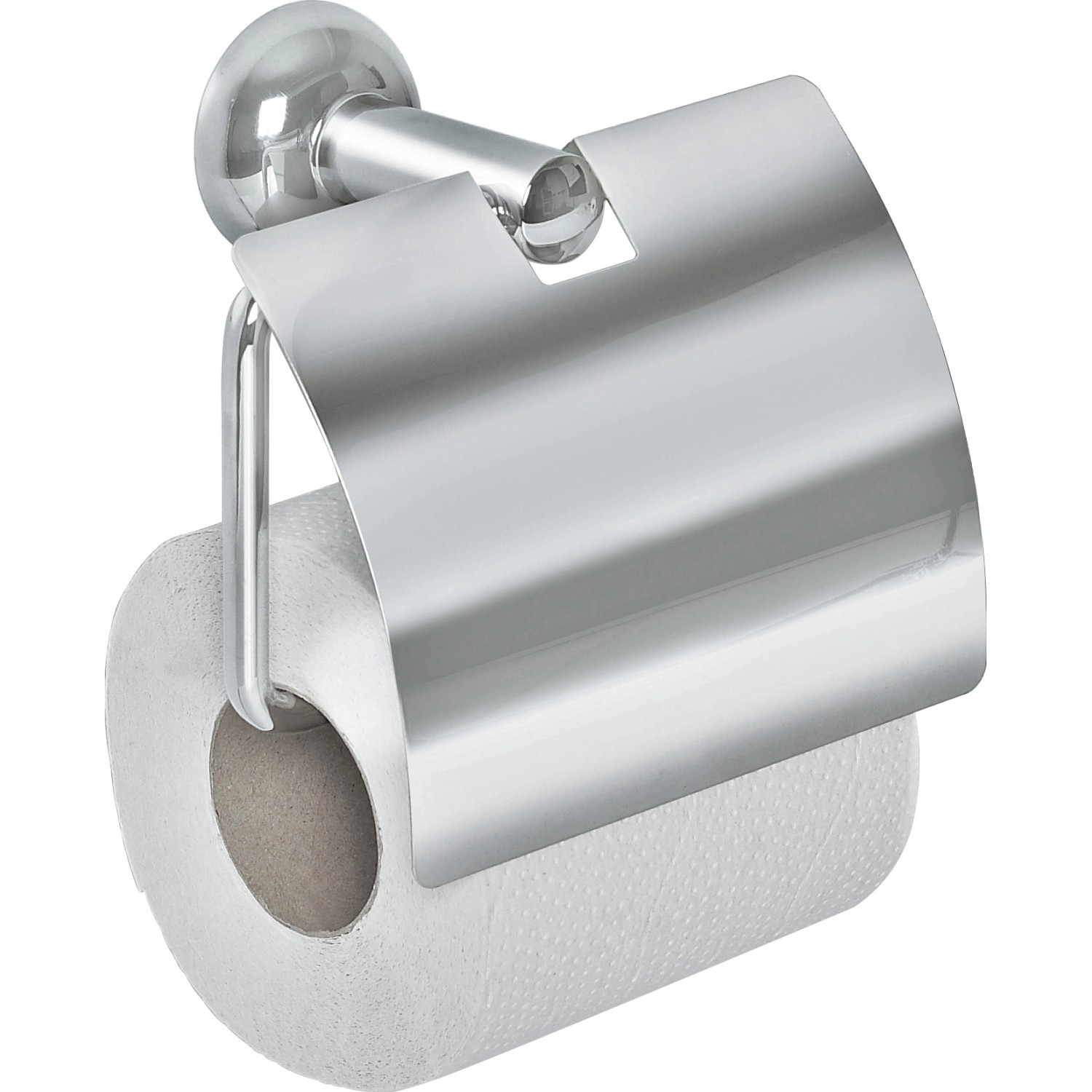 Spirella Toilettenpapierhalter Campagne mit Deckel Chrom günstig online kaufen
