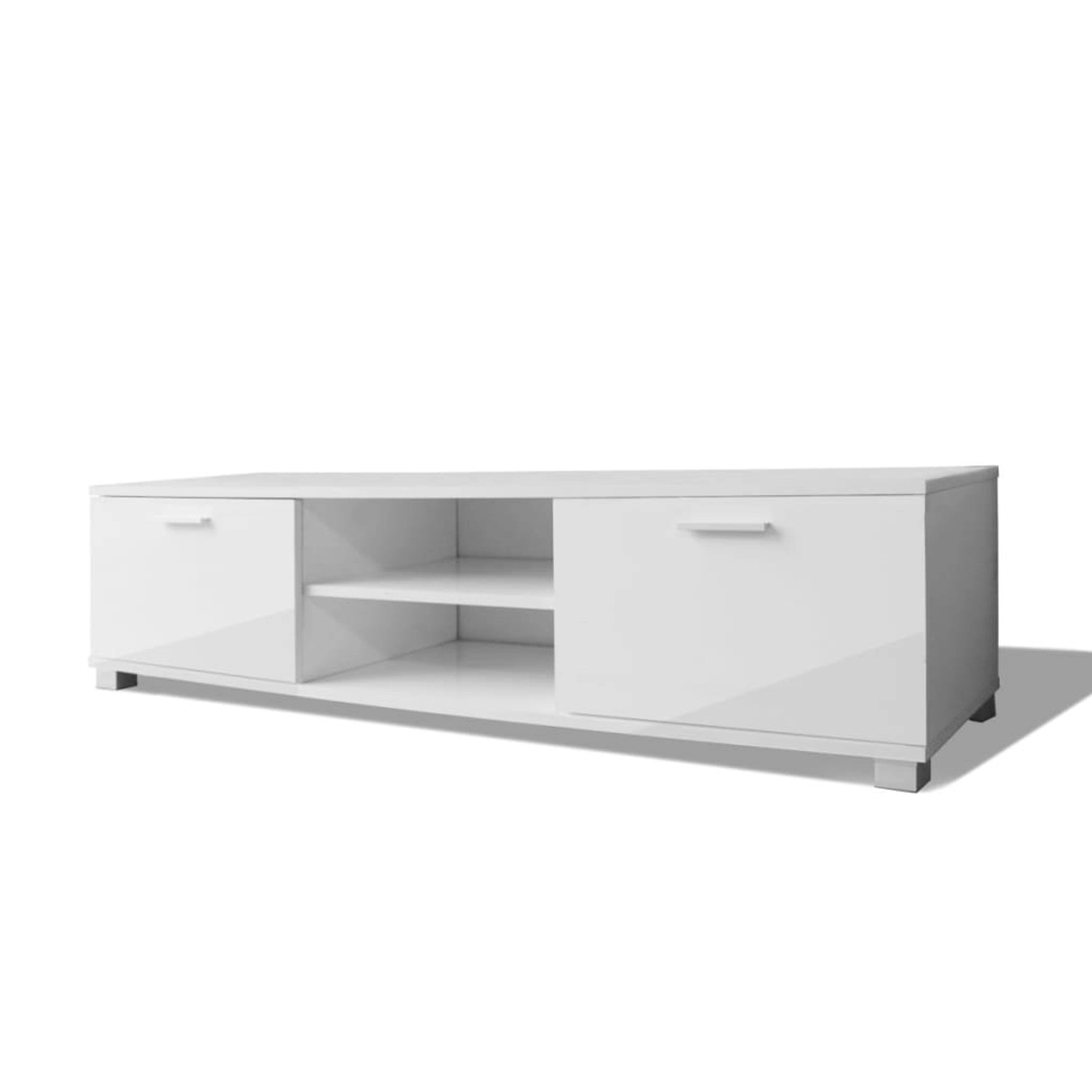 vidaXL TV-Schrank Hochglanz-Weiß 140x40,5x35 cm 243043