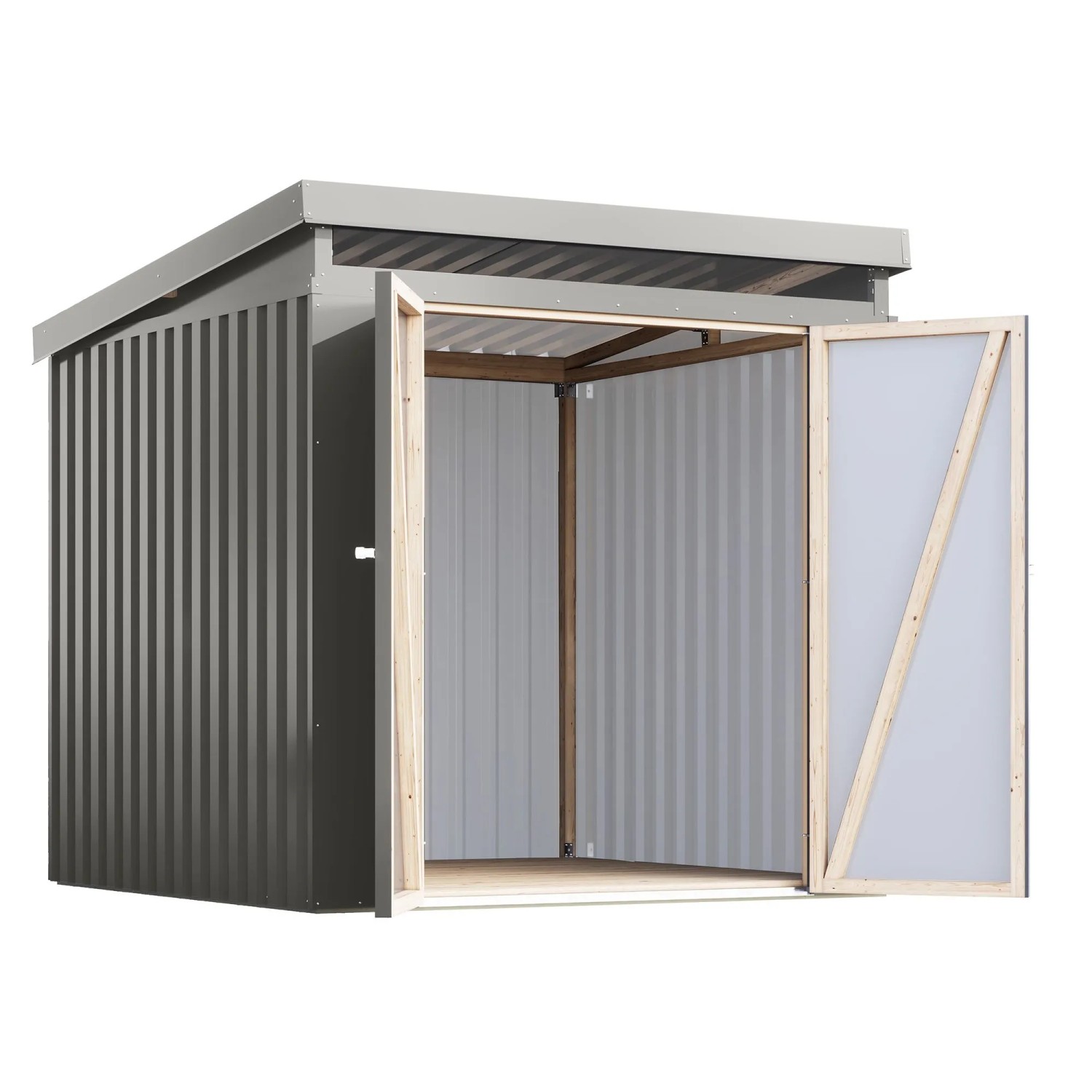 Karibu Metallgerätehaus Neos 2 Graualuminium