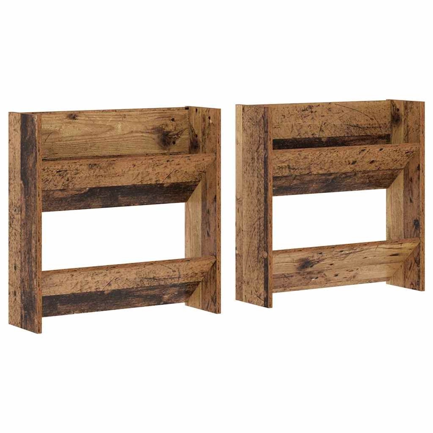 vidaXL Wandschuhschränke mit Regal Wandmontiert Altholz Holzwerkstoff 87514 günstig online kaufen