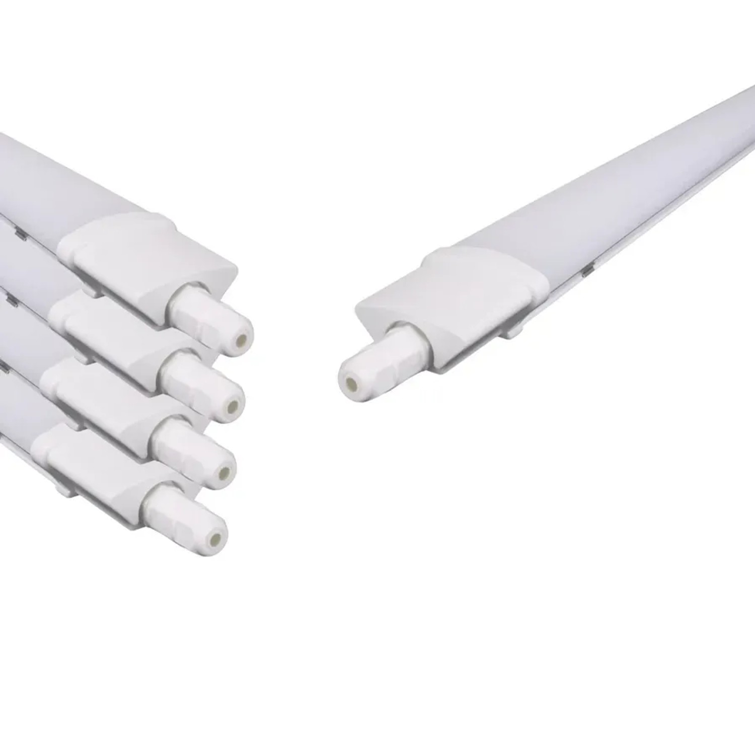LUXULA 5er-Set LED Feuchtraumleuchte 120cm 36W LED Fest Eingebaut 4000K Neutralweiß IP65 Fast Connector