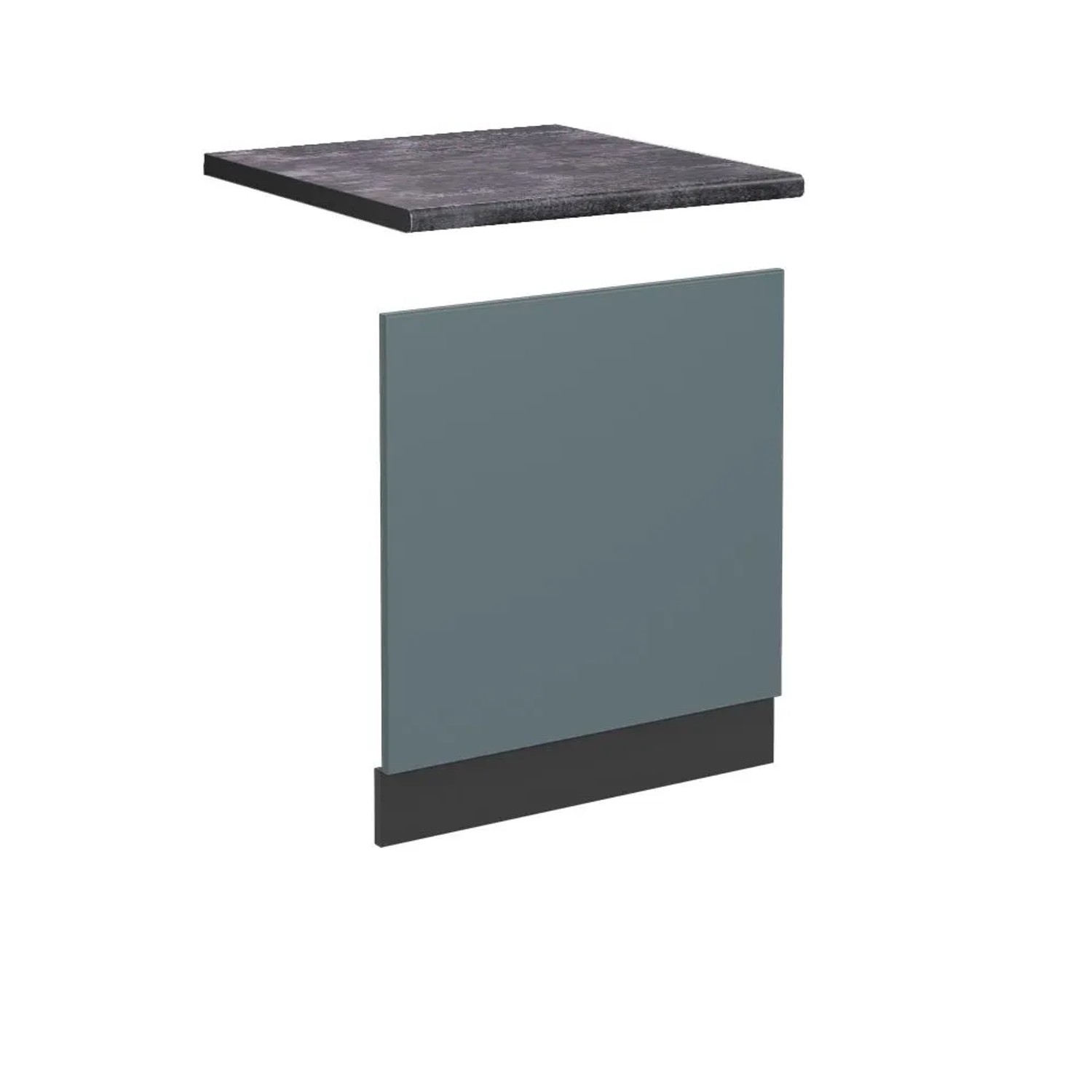 Vicco Frontblende R-Line Geschirrspüler Fronttür Blau-Grau Anthrazit 60 cm AP Anthrazit