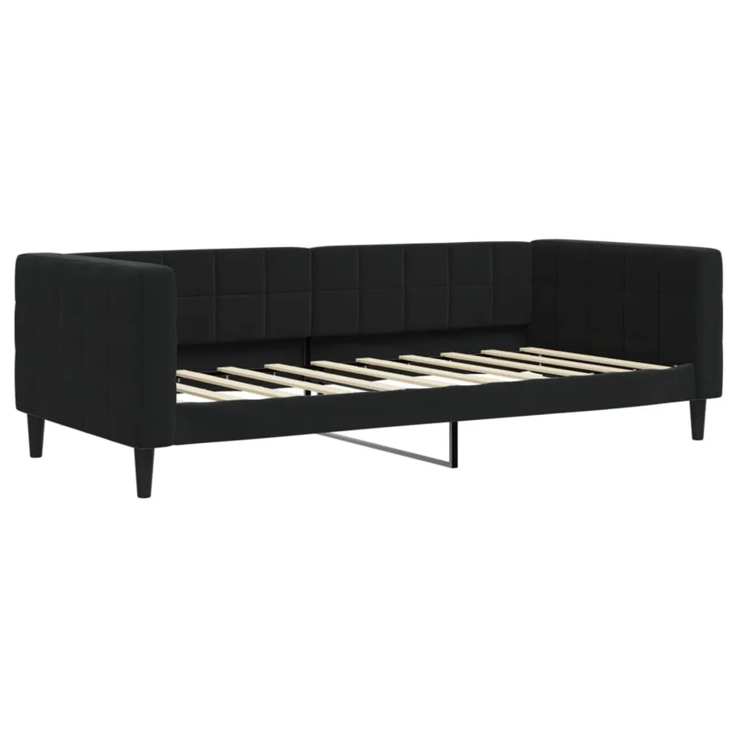 vidaXL Tagesbett Schwarz 90x190 cm Samt 354023