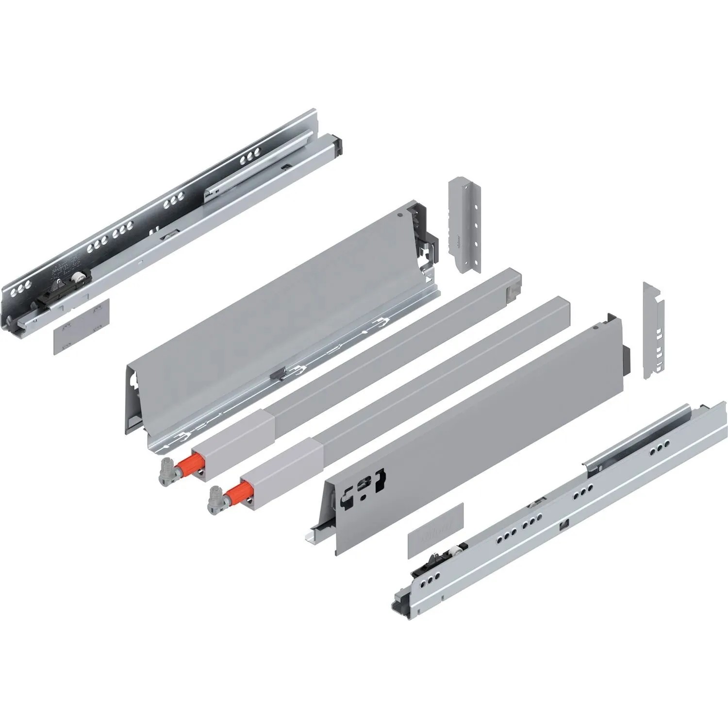 Blum C-Reling Tandembox antaro Vollauszug Blumotion 400 mm 30 kg Grau 1 Paar