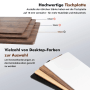HOMAVO Schreibtisch: Tischplatten in verschiedenen Farben und Stärken zur Auswahl.