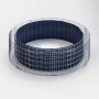 Rundes Gabiona Gabionen-Hochbeet, Ø 202 cm, Maschenweite 5x10 cm, galvanisiert.