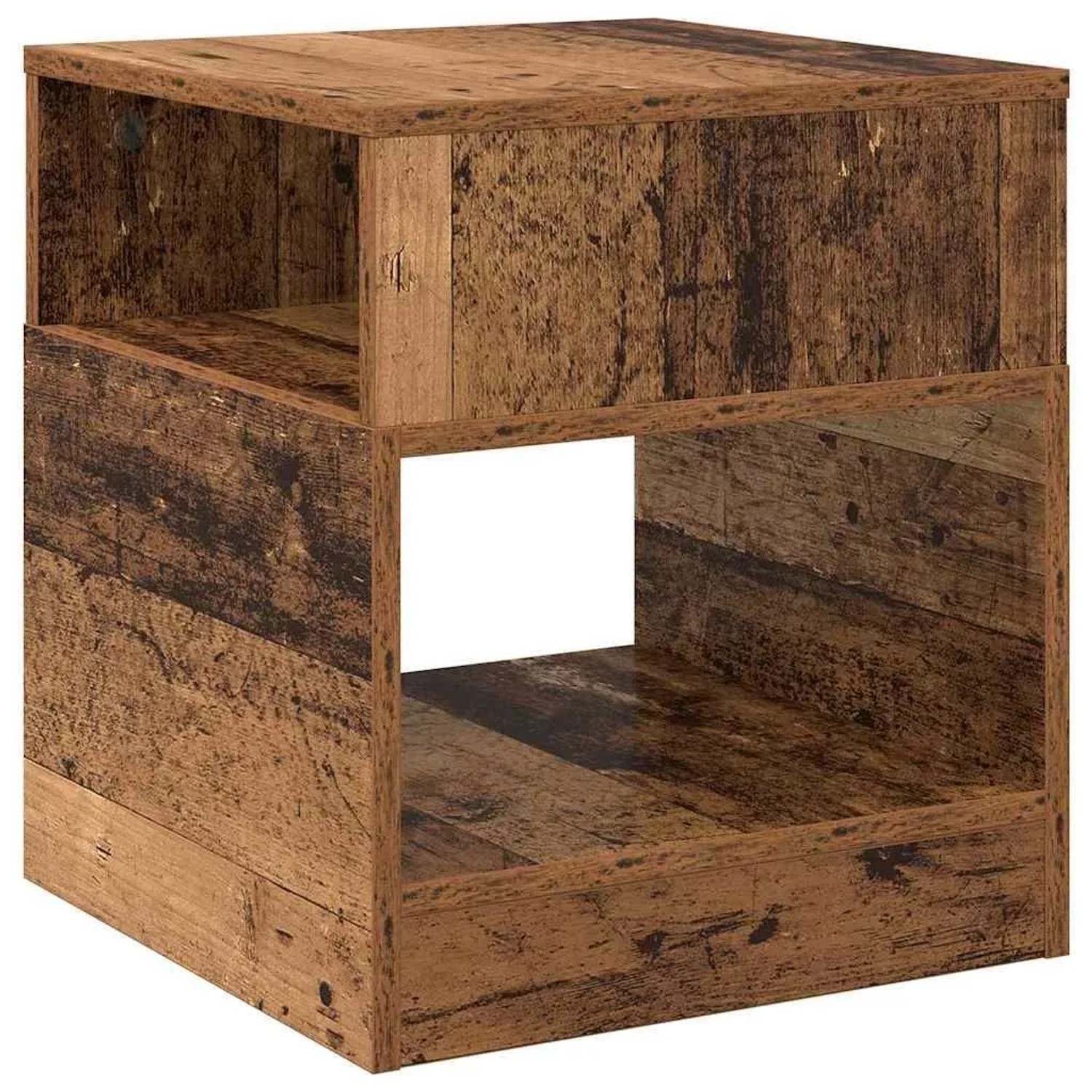 vidaXL Beistelltisch Altholz 40,5 x 40 x 45 cm Holzwerkstoff 890924