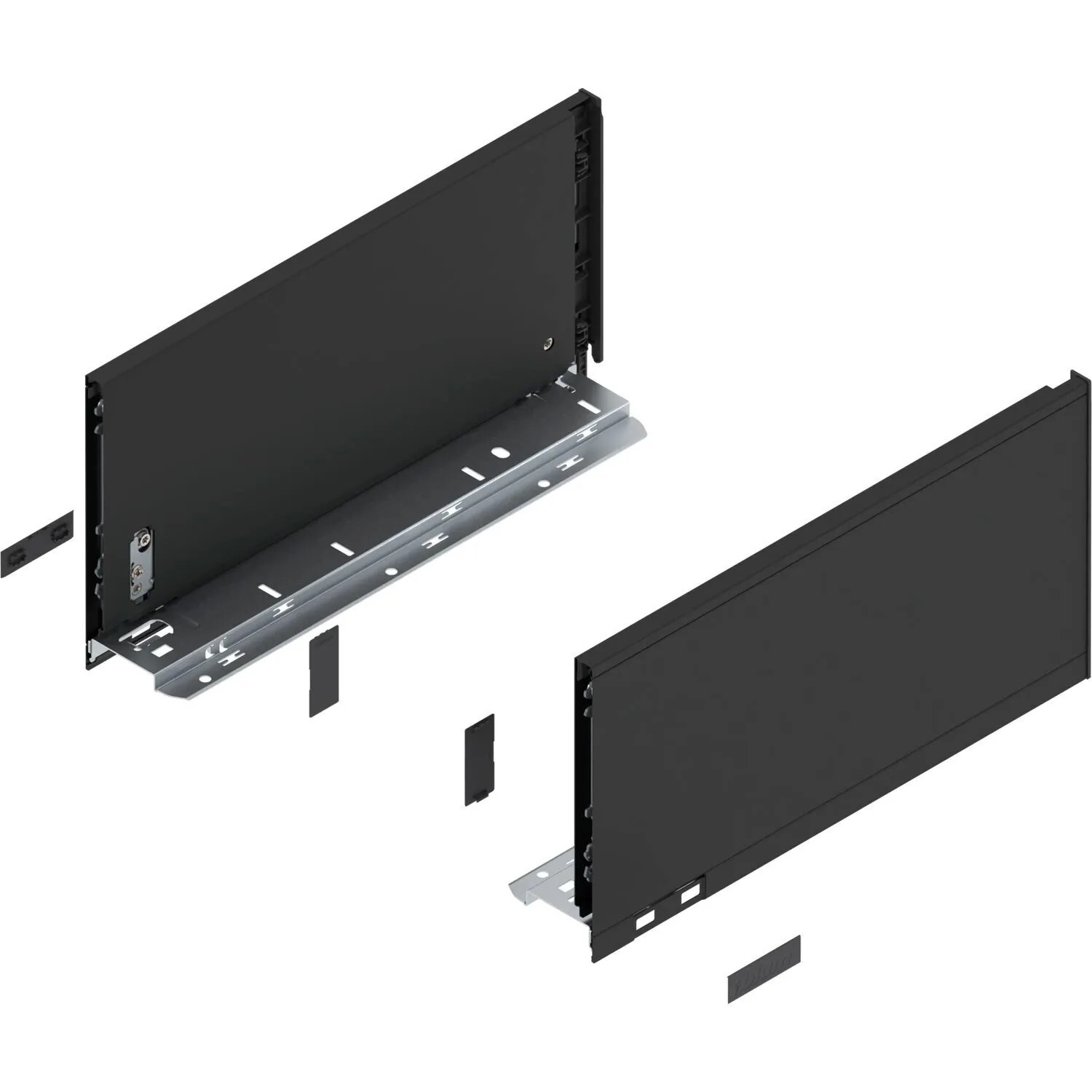 Blum Zarge Legrabox Pure Höhe C Nennlänge 350 mm Carbonschwarz Matt