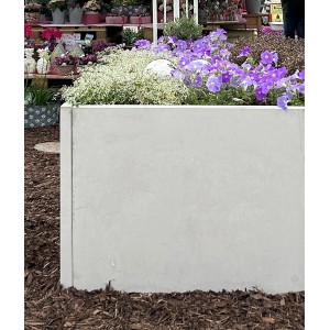 Diephaus Hochbeet-Set Sichtbeton 110 cm x 100 cm x 80 cm x 5 cm Grau 4-teilig