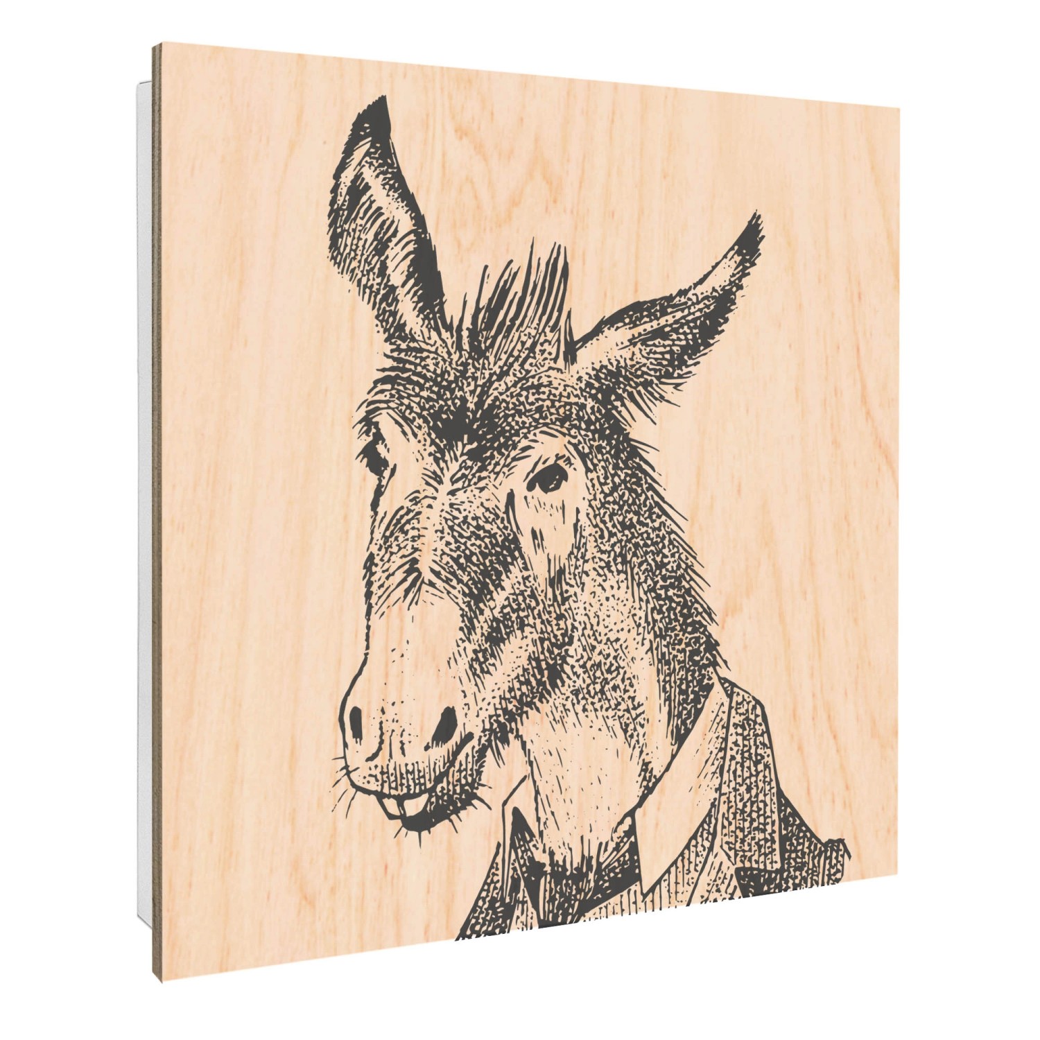 Banjado Großer Schlüsselbox Holz 30x30cm Weiß Scharnier Rechts 50 Haken Sch günstig online kaufen