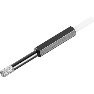 LUX Paraffinbohrer, 6 mm, für Bohrmaschine. Fliesenbohrer mit Diamant-Krone und Paraffin-Füllung.