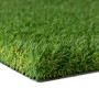 Detailaufnahme: Grüner Primaflor Kunstrasen Megan, ideal für Garten und Balkon.