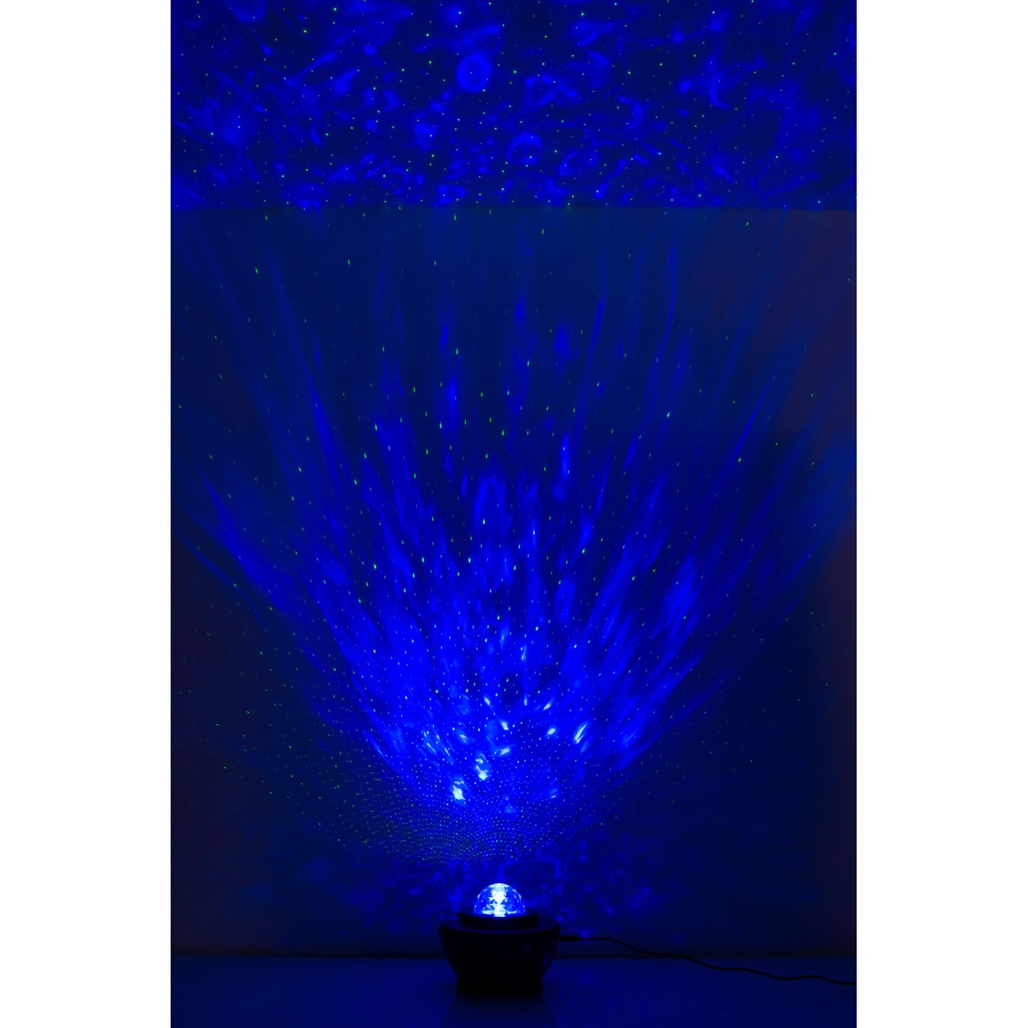 Näve LED-Projektor Athmospheric Galaxy/Water mit blauem Lichteffekt und Sternenhimmel-Funktion.