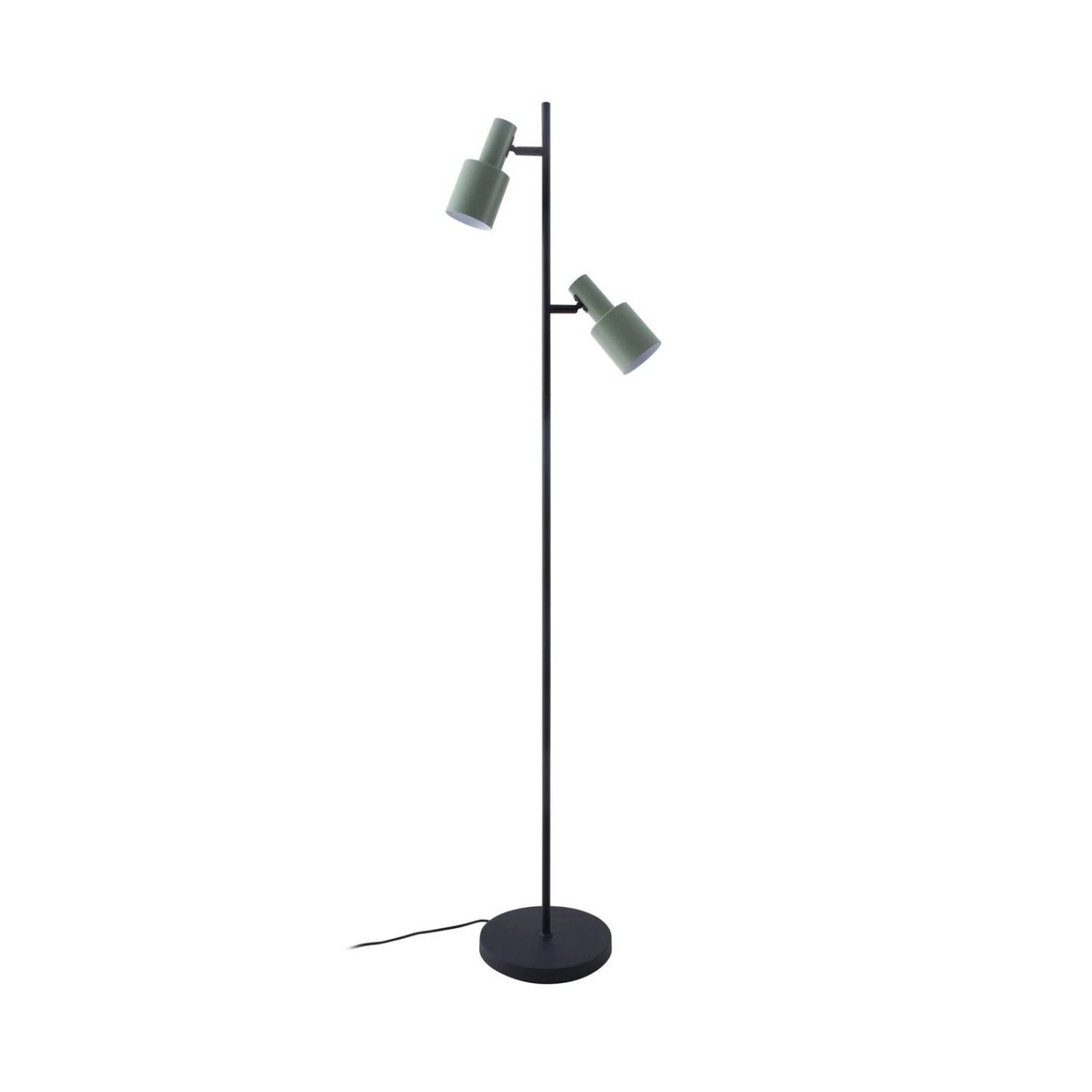 Lindby Stehlampe Ovelia 10019865 Modern in Schwarz aus Metall 2-flammig E27 Wohnzimmerleuchte