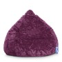 Sitzsack Fluffy Aubergine von Sitting Point mit 220 l Volumen. Bequemer Sessel für Wohnzimmer und Jugendzimmer.