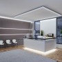 Büro mit Paulmann LED-Streifen MaxLED 1000 COB für indirekte Beleuchtung.