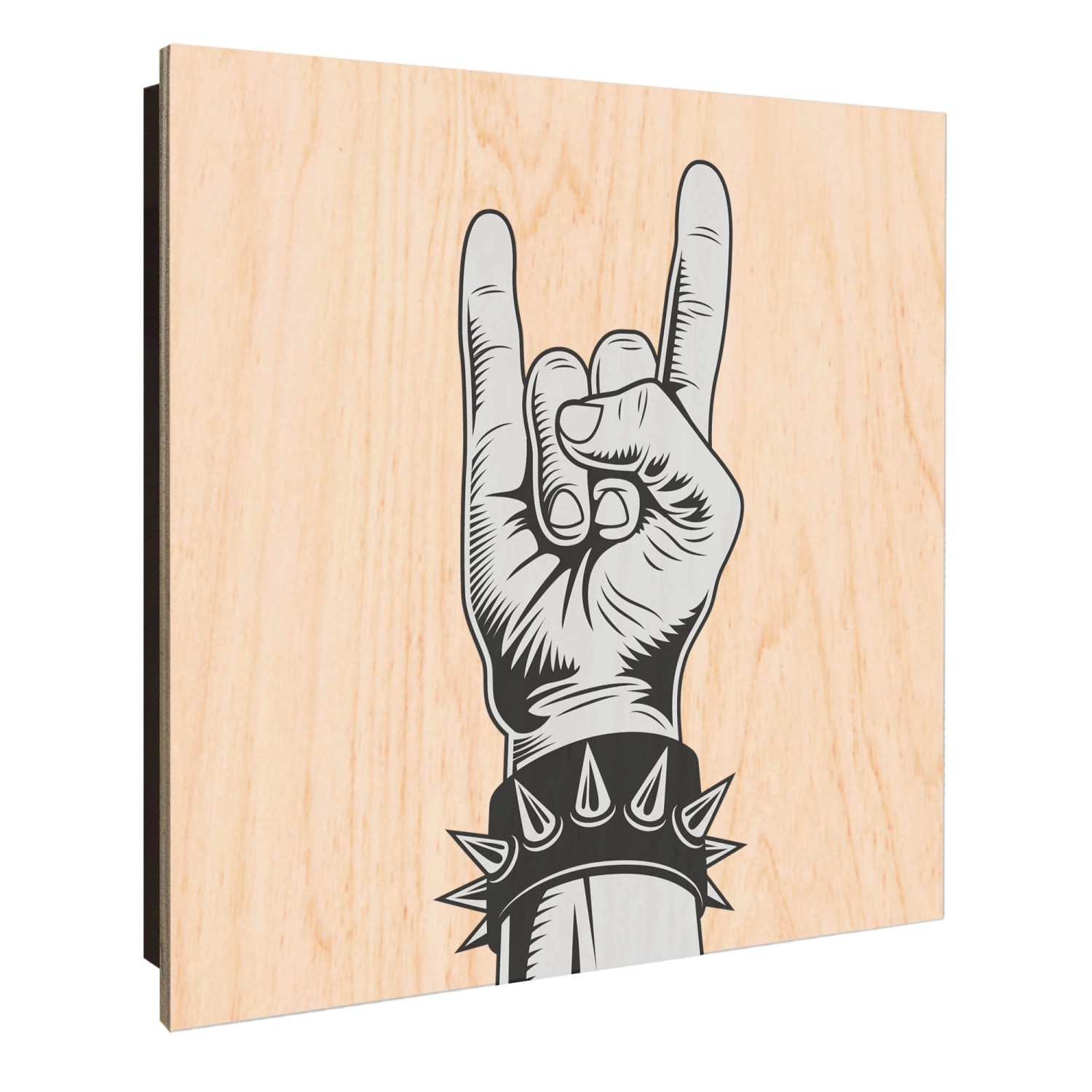 Banjado Großer Schlüsselkasten Holz 30x30cm Schwarz Scharnier Links 50 Hake günstig online kaufen