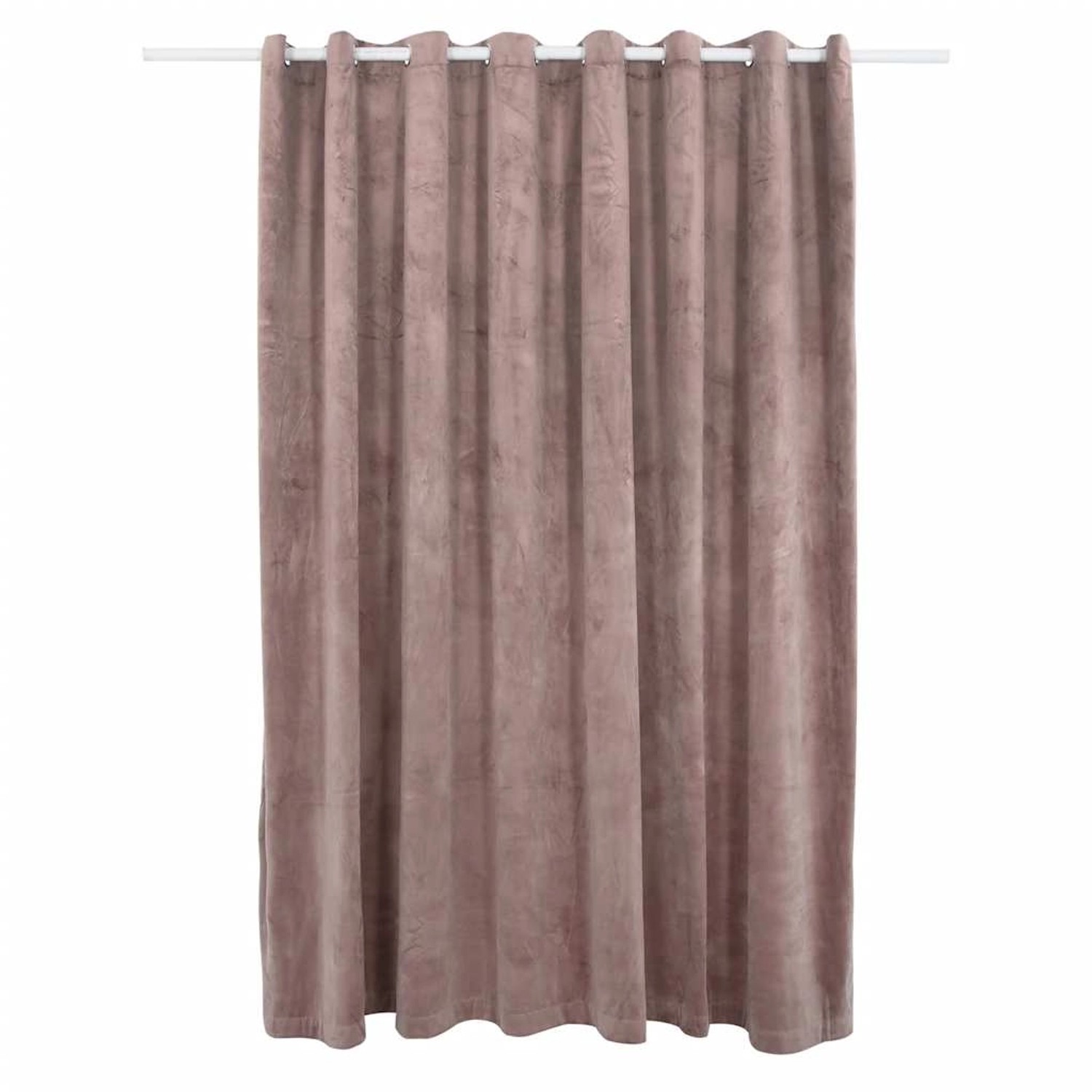 vidaXL Verdunkelungsvorhang mit Metallösen Samt Antik-Rosa 290x245 cm 134523
