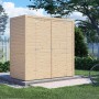Bertilo Holz-Gartenhaus Box 1 aus Fichte, 208x103cm, im Garten. Weekendhaus mit Doppeltür.