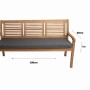 Anthrazitfarbenes Gartenbank Kissen 100x60 cm für 2-Sitzer Bänke. Bequeme Sitzauflage für Garten & Terrasse.