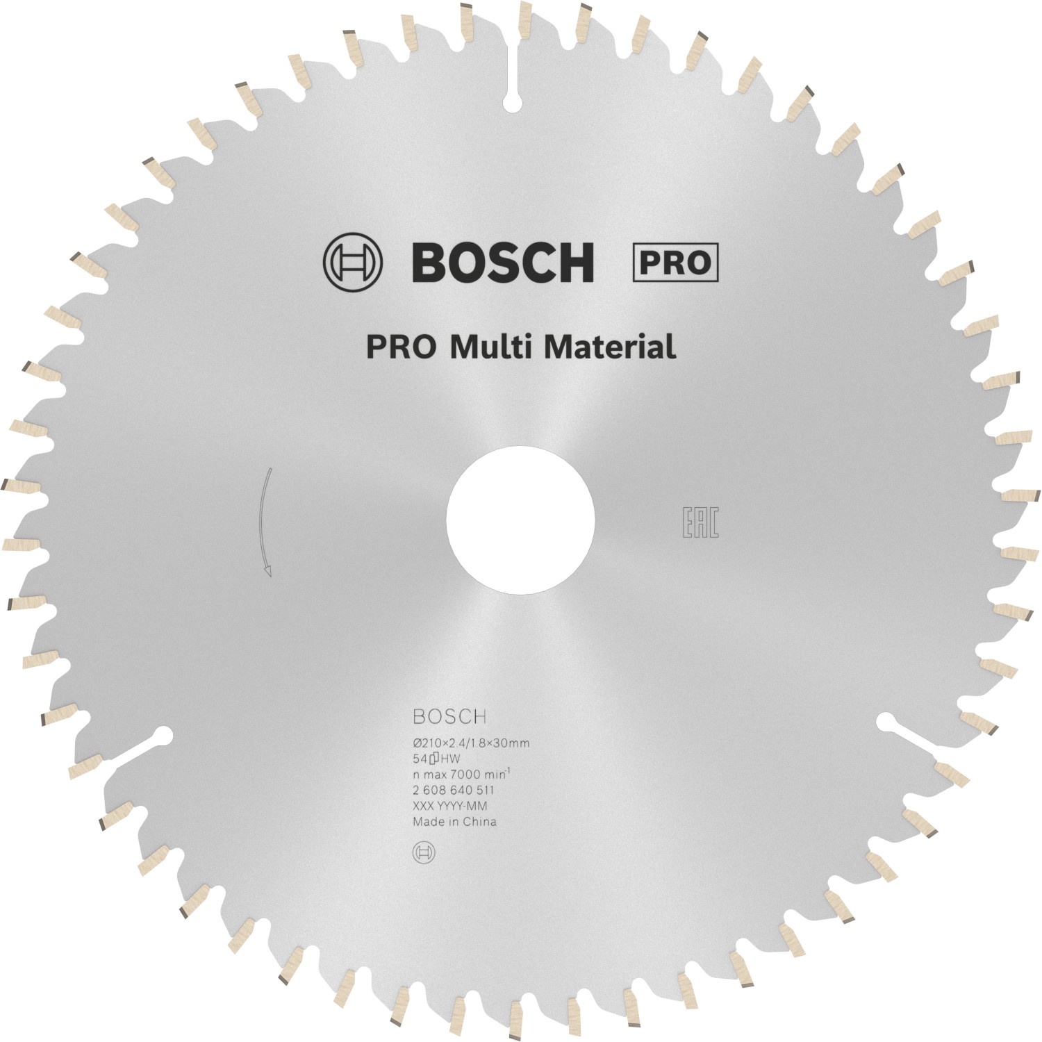 Bosch Kreissägeblatt Multi Material Ø 210 mm x 2,4 mm x 30 mm Zähne 54 günstig online kaufen
