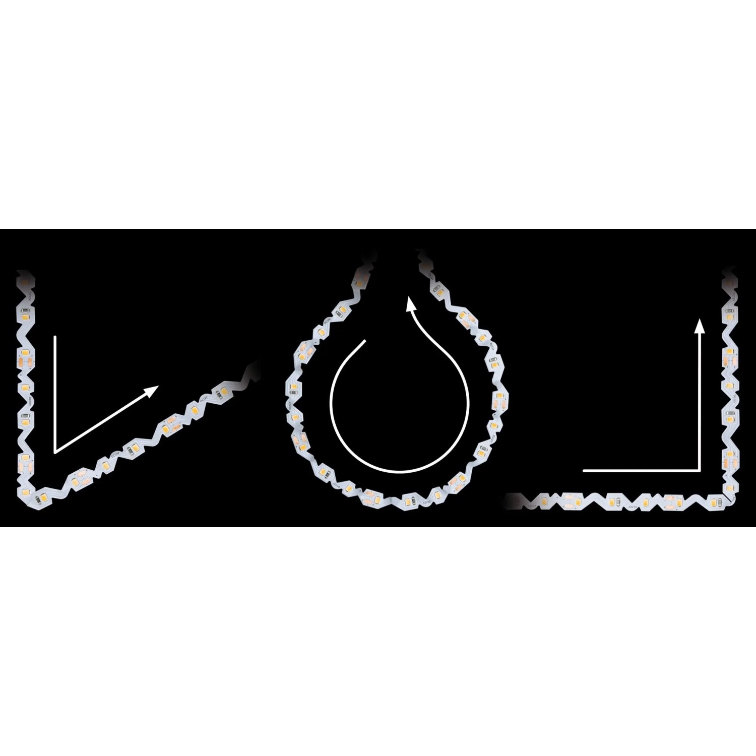 Flexibles LED-Band von Paulmann, warmweiß, für individuelle Leuchtschriften und DIY-Projekte.