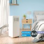 Mobiles Klimagerät KGM 7000-35 im Schlafzimmer. 3-in-1 Funktion: Kühlen, Entfeuchten, Ventilieren.