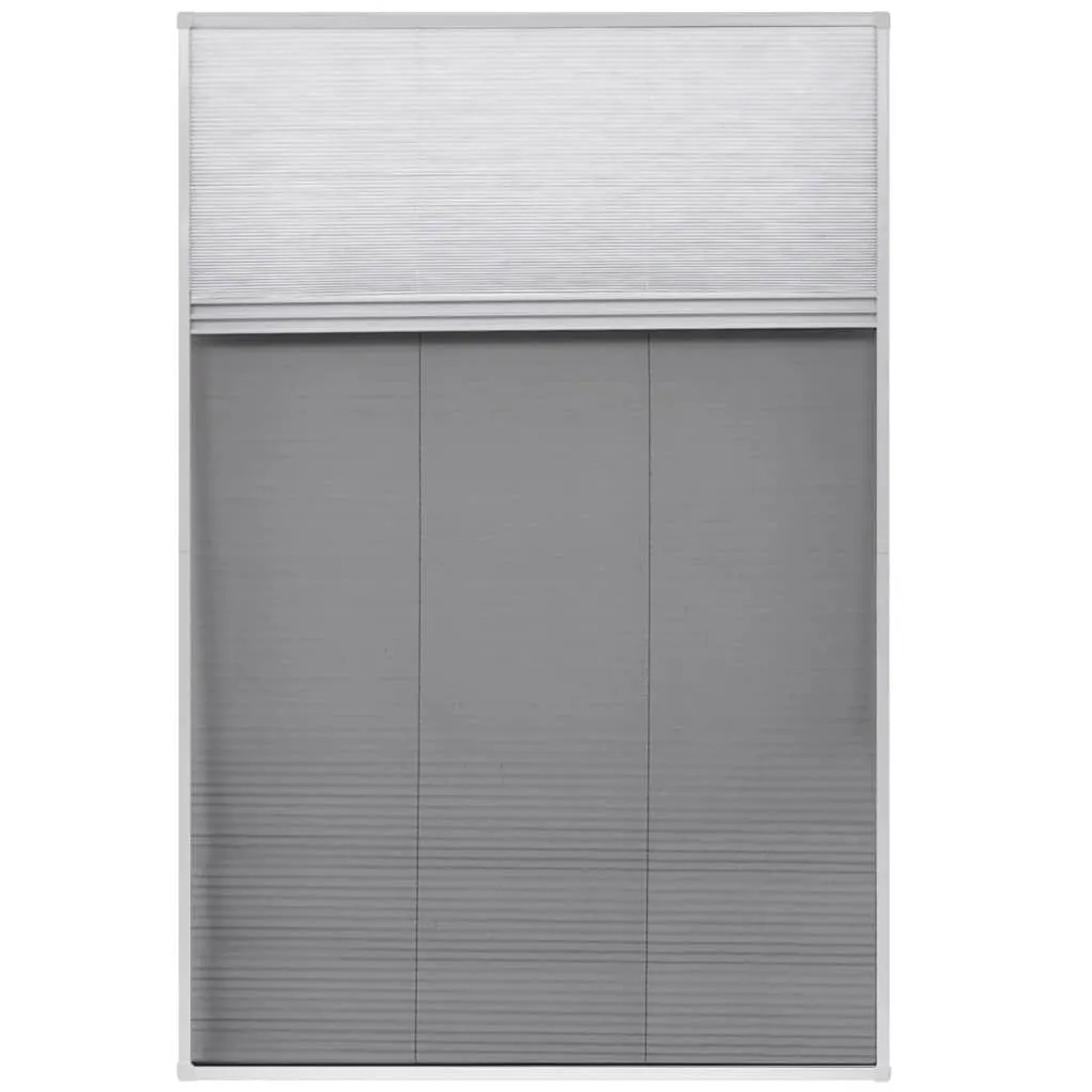 vidaXL Insektenschutz-Plissee für Fenster Jalousie Aluminium 80x120 cm 142617_3