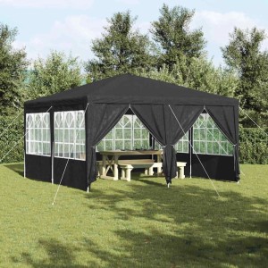 vidaXL Party-Zelt Anthrazit 400 x 400 x 266 cm Polyethylen 42003427