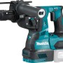 Makita Akku-Kombihammer HR004GZ Solo, Akku-Bohrhammer in Türkis und Schwarz mit Tiefenanschlag.