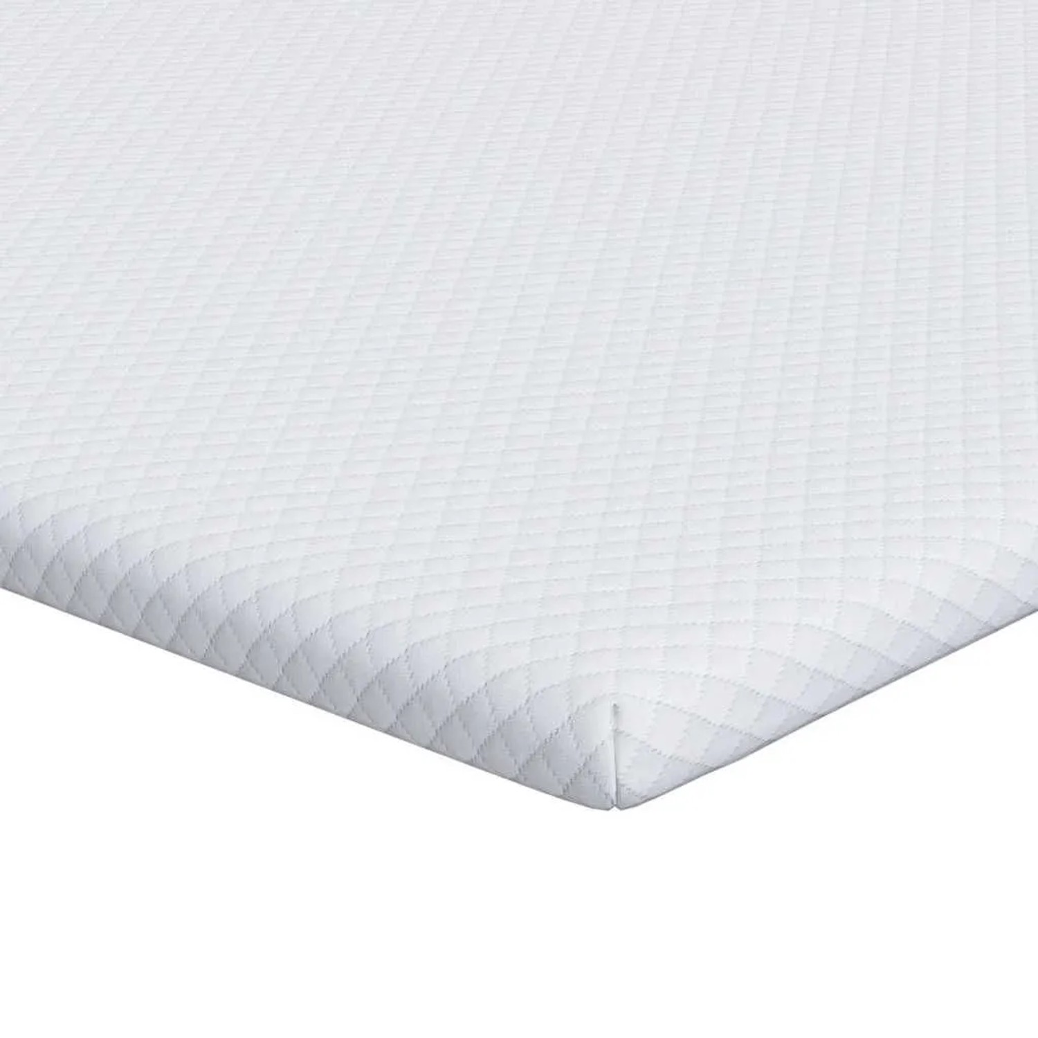vidaXL Matratzenauflage Weiß 180 x 200 cm Jacquard Stoff 4106218