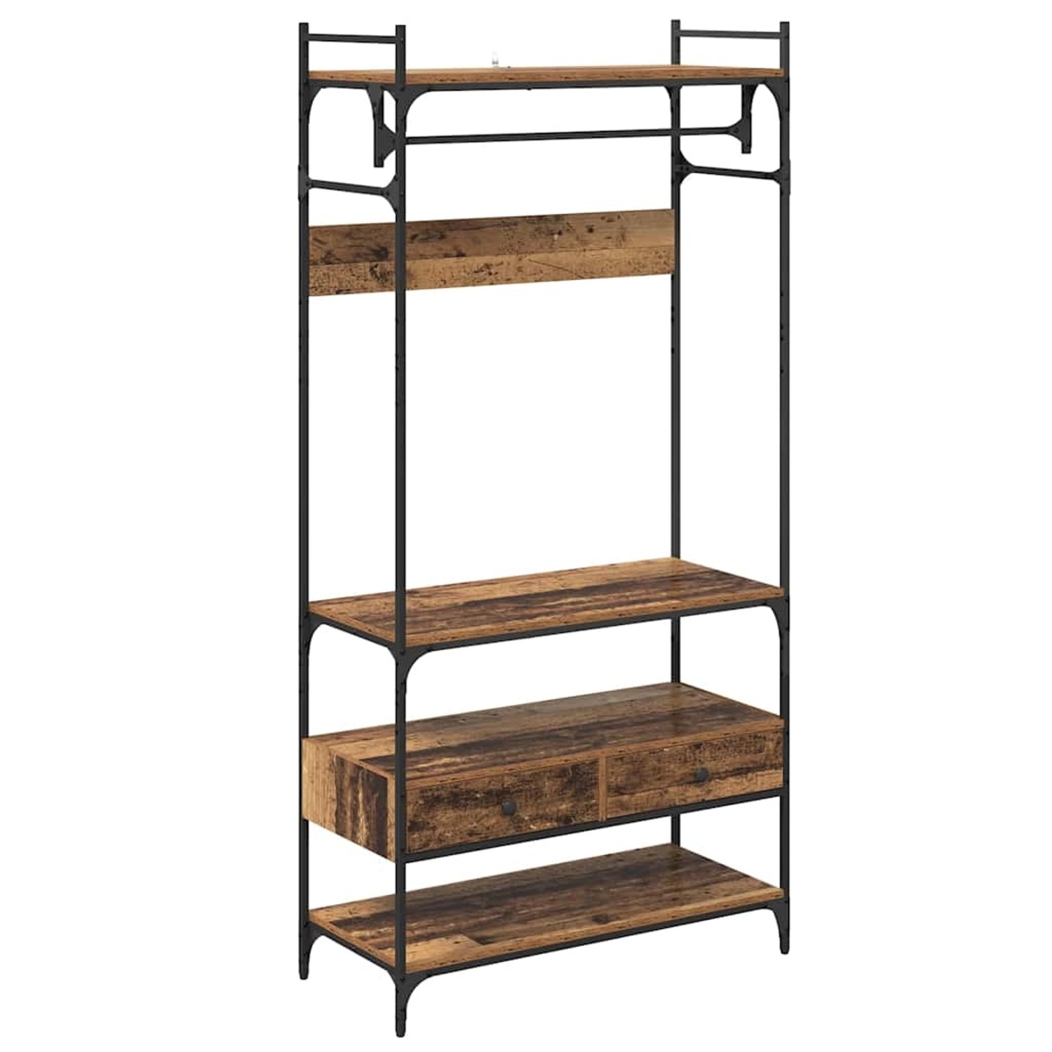 vidaXL Kleiderschrank Altholz 89 x 39 x 184,5 cm Holzwerkstoff 883547 günstig online kaufen