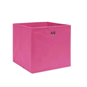 Rosa vidaXL Aufbewahrungsbox aus Vliesstoff, 28x28x28 cm, für Aufbewahrung & Ordnung.