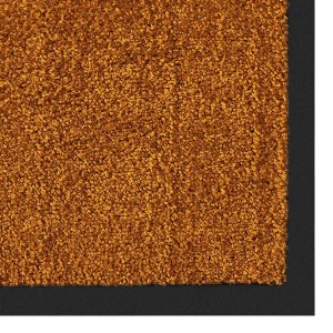 Braune Karat Schmutzfangmatte Rhine, 90x300 cm, mit schwarzem Rand. Fußmatte für den Innenbereich.