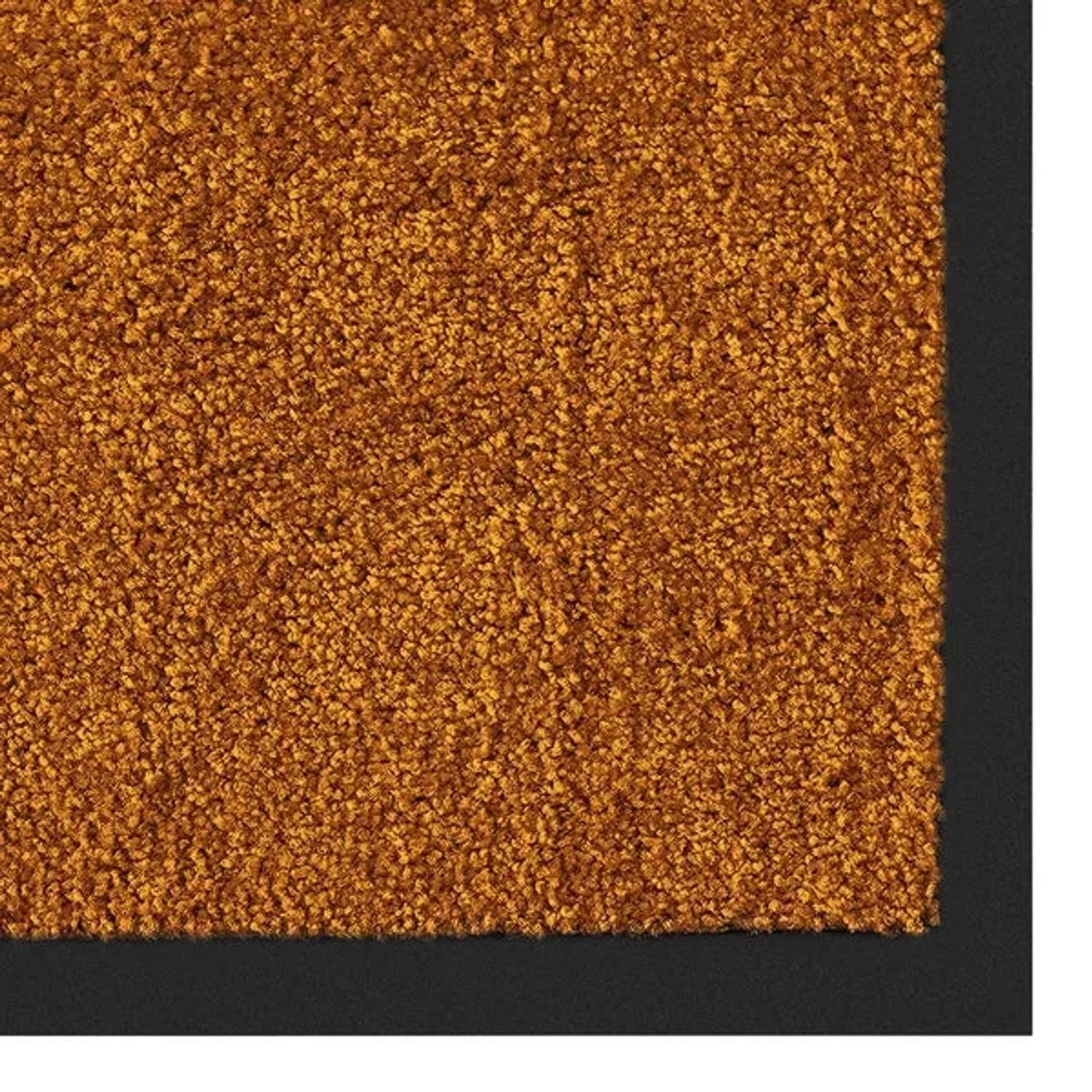 Braune Karat Schmutzfangmatte Rhine, 90x300 cm, mit schwarzem Rand. Fußmatte für den Innenbereich.